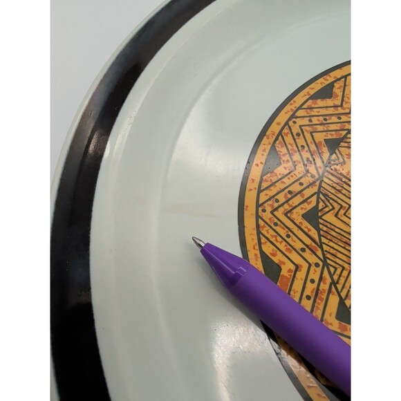 Set Of 2 Aztec Gold  Designer’s Collection Dinner  Plates Japan - Picture 5 of 6